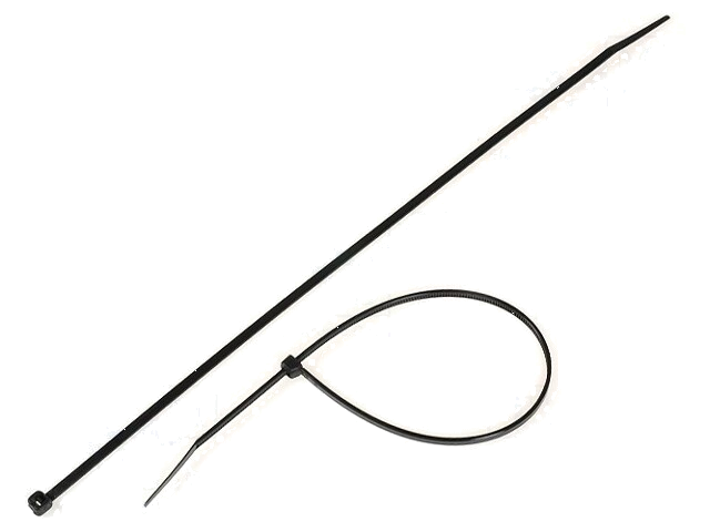Kabelbinder; L: 292mm; W: 3,6mm; polyamide; 176,5N; zwart; Ømax: 85mm Kabelbinder; L: 292mm; W: 3,6mm; polyamide; 176,5N; zwart; Ømax: 85mm